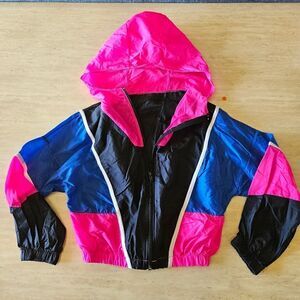 Weissman NWOT child small medium dance costume hip hop color block crop top